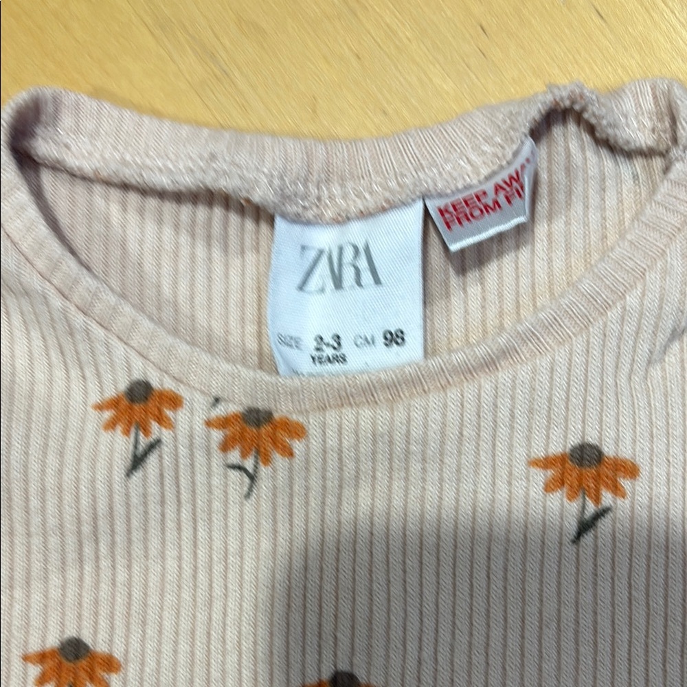 Zara Cream Floral Top